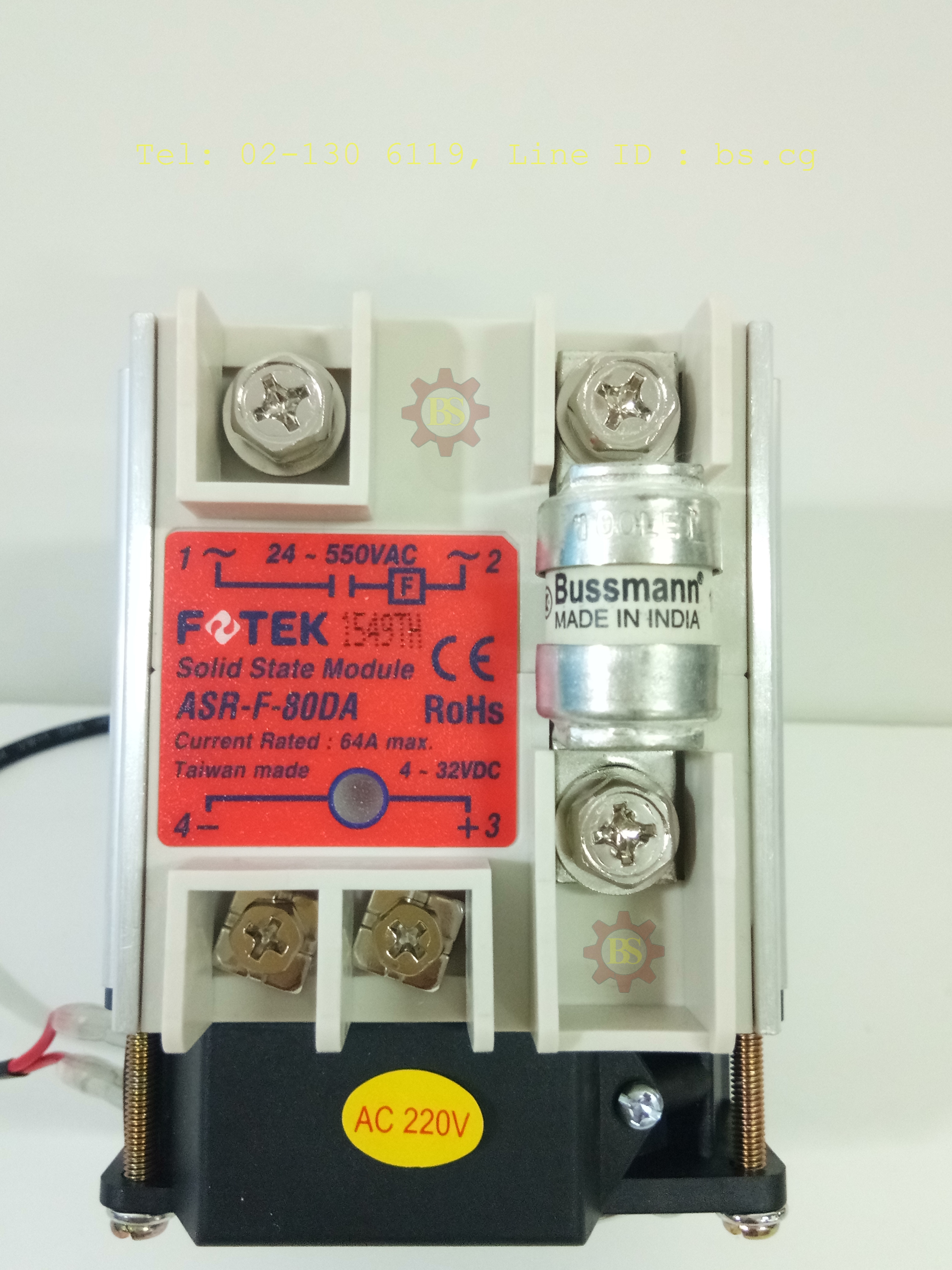 FOTEK : Solid State Module ASR-F-80DA+FAN+FUSE