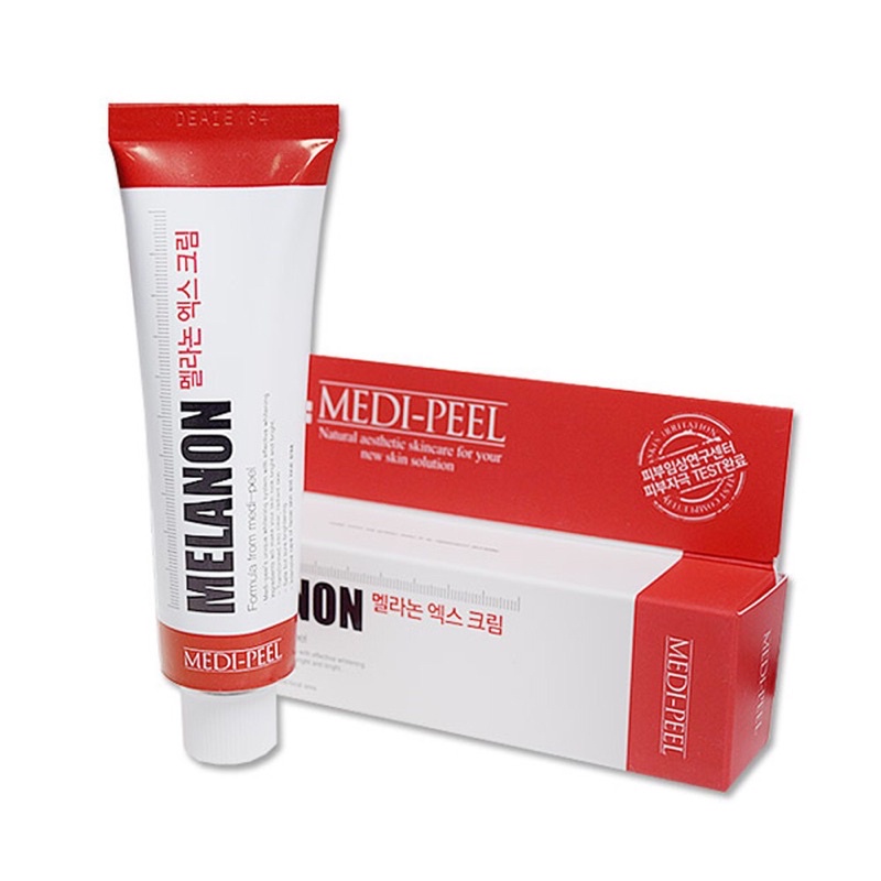 Medi-Peel Melanon X Cream 30 ml สีแดง ครีมลดเลือนกระ ฝ้า