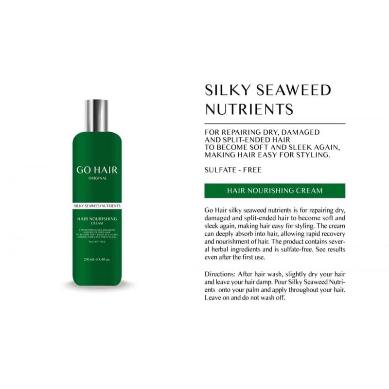 Go Hair Silky Seaweed Nutrients 250ml