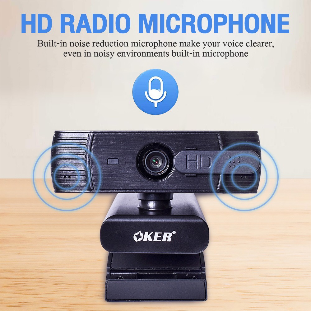 HD-868 OKER WEBCAM FULL 1080P AUTO FOCUS CM-OK-HD-A868X