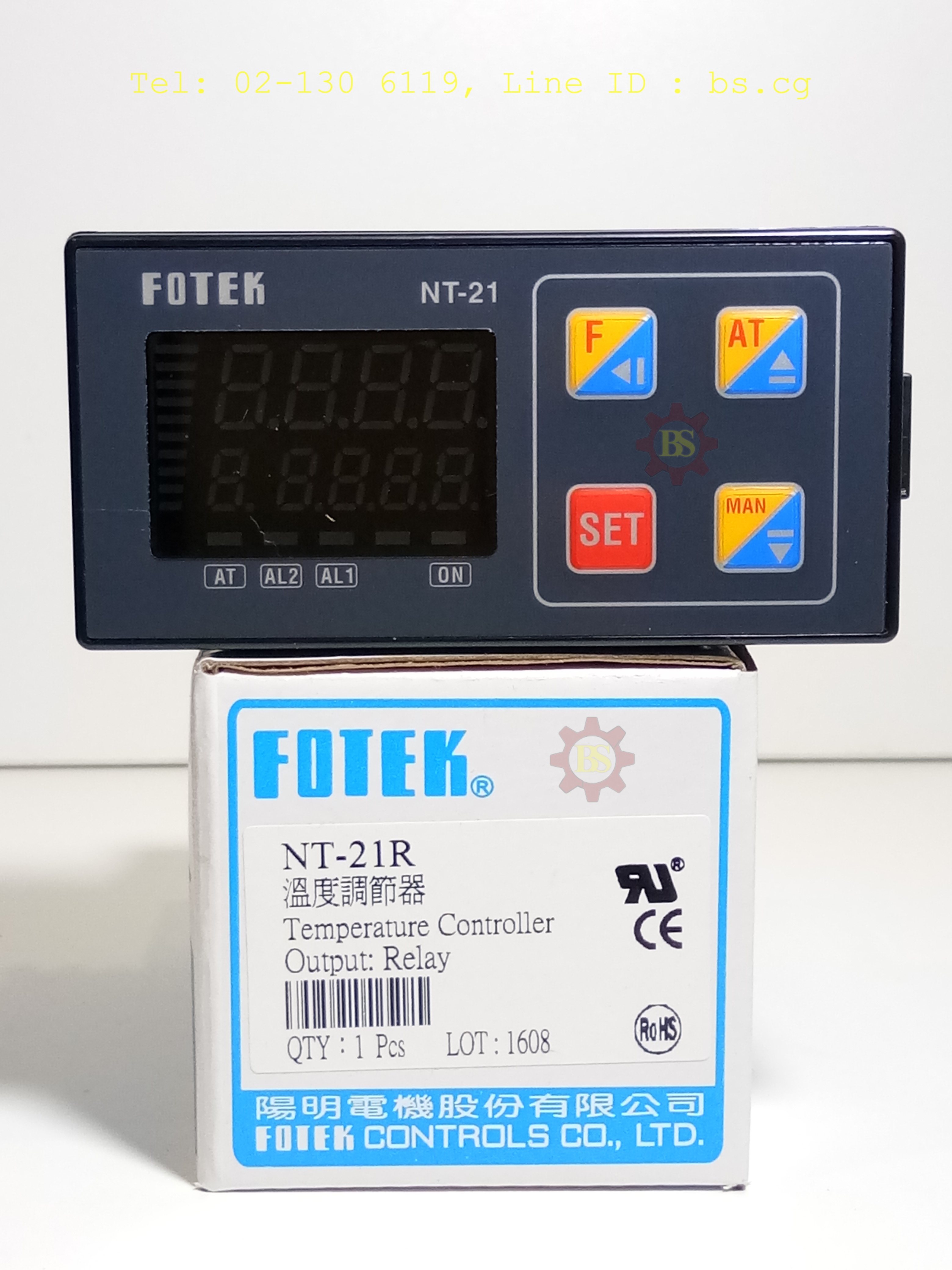 FOTEK : Temperature Controller Output: Relay NT-21R