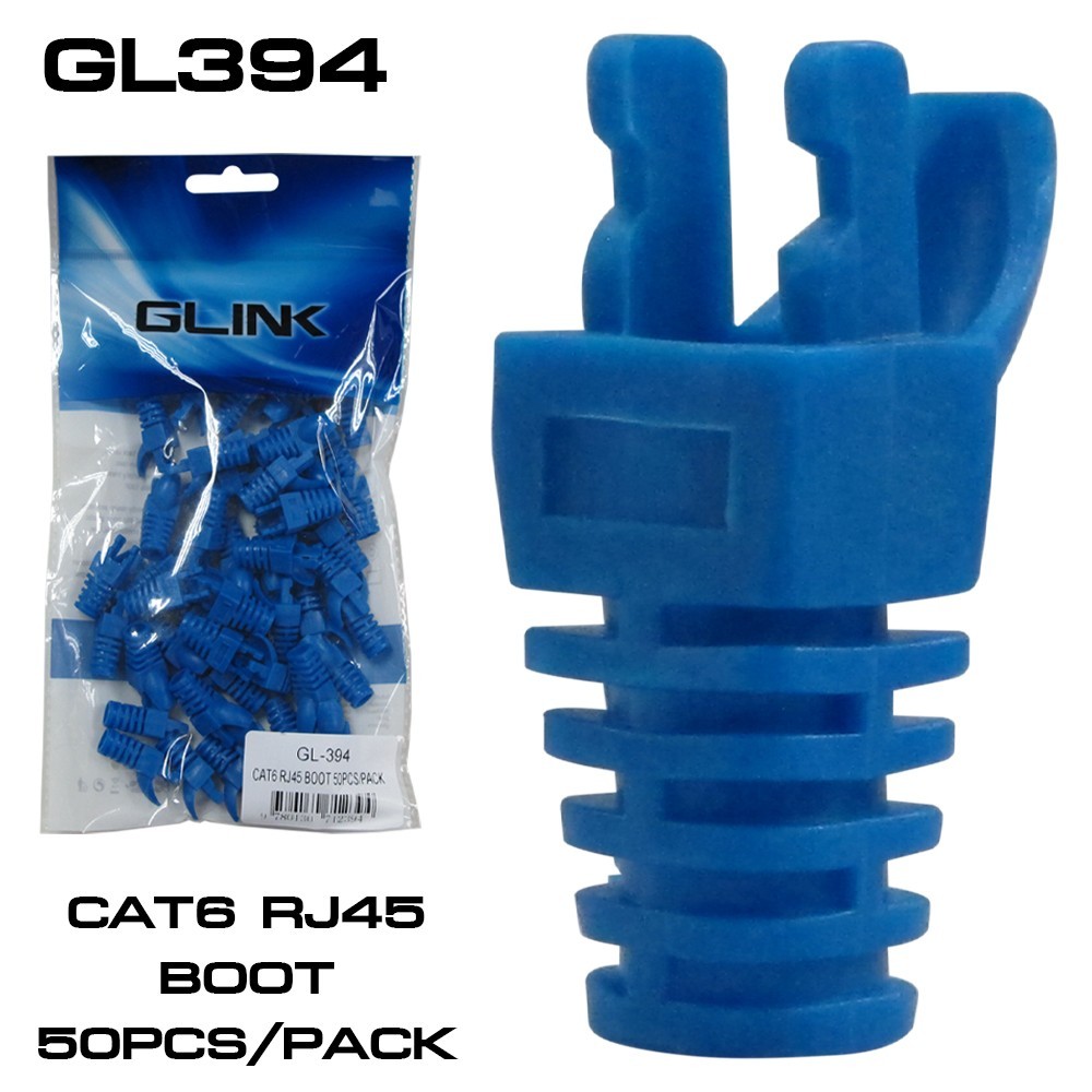 GLINK GL-394 GLINK BOOT ปอกหุ้มหัว RJ 50/PACK ใช้ได้ทั้ง CAT5/CAT6 NW-GO-XX-394XX