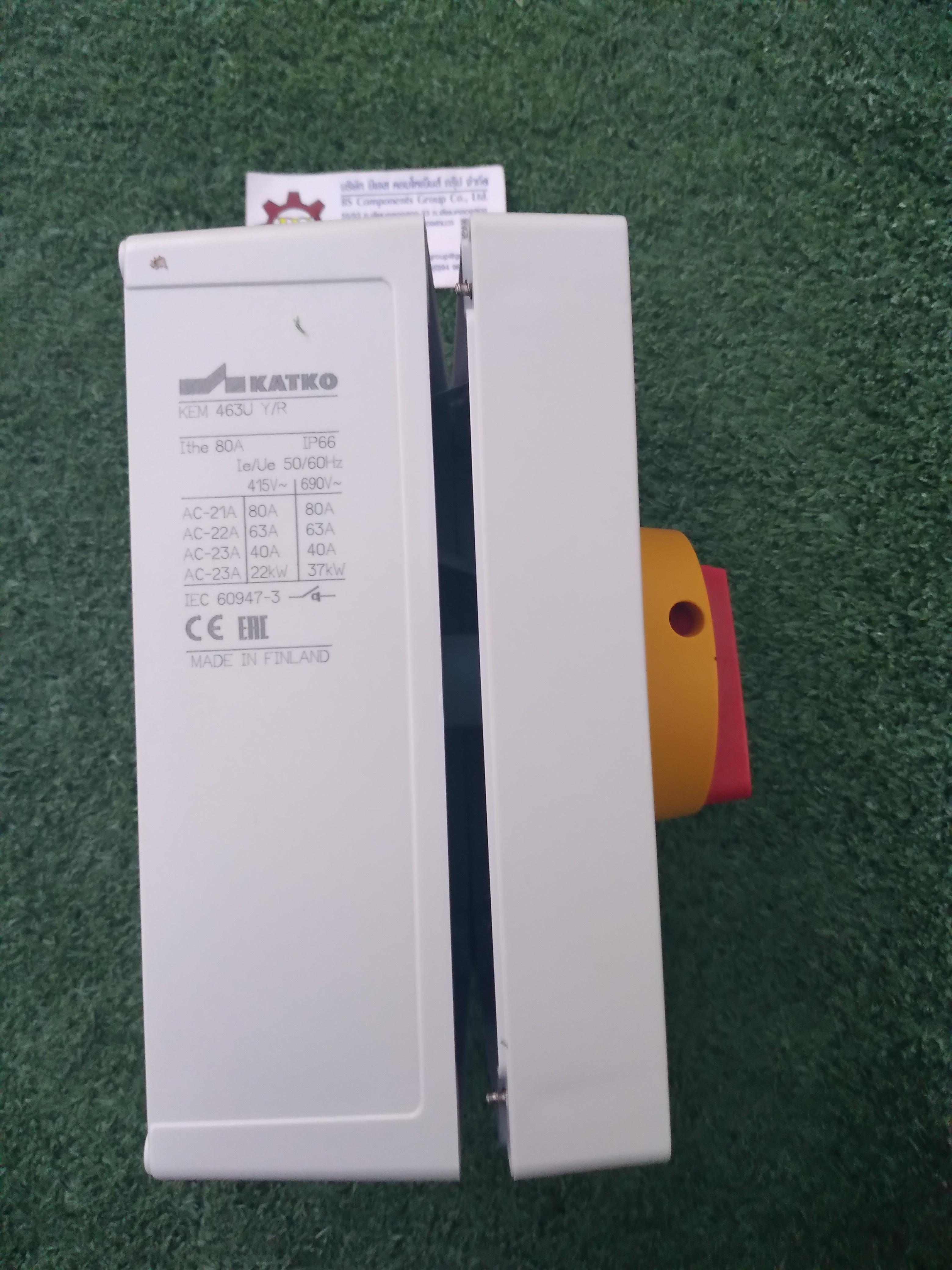 KATKO : ISOLATING SWITCH KEM463U Y/R (เหลือง/แดง) 4P 40A(AC-23)