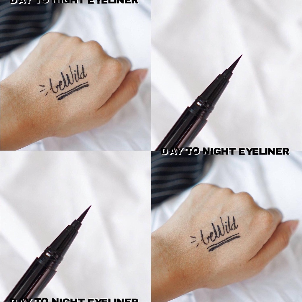 beWiLD Day to Night Double Black Eyeliner อายไลเนอร์ (No.10 BLACK)