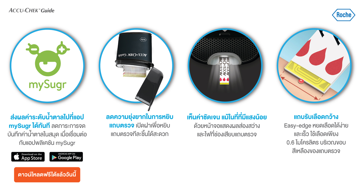 Accu-Chek Guide เครื่องตรวจระดับน้ำตาล