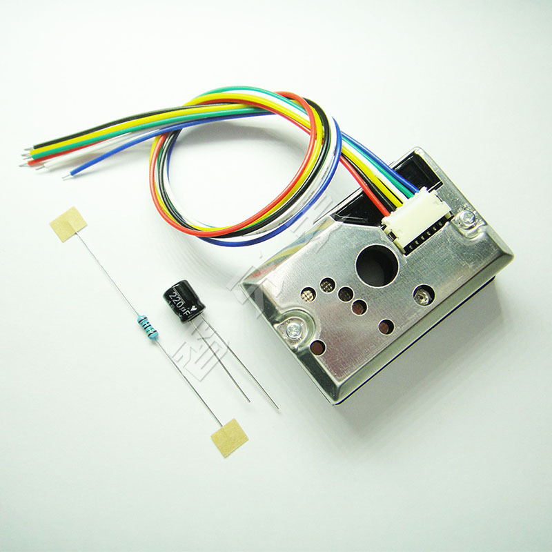 PM2.5 sensor GP2Y1010AU0F Compact Optical Dust Sensor Smoke Particle Sensor With Cable