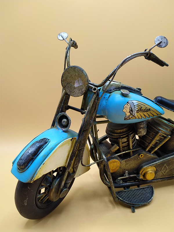 INDIAN รถเหล็กวินเทจ รถช็อปเปอร์ โมเดลรถเหล็ก โมเดลจำลอง