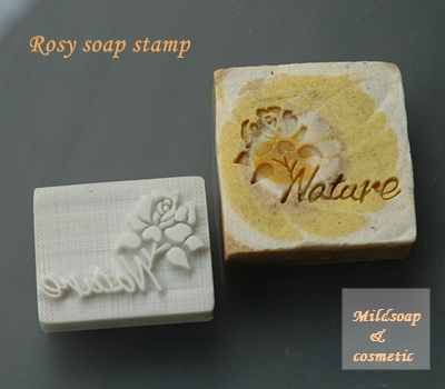 NATURE ROSY SOAP STAMP 4 x 5 CM.