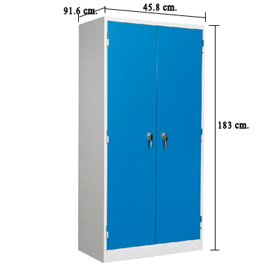 ตู้เหล็ก 2 บานเปิด CB-72 แบบสี