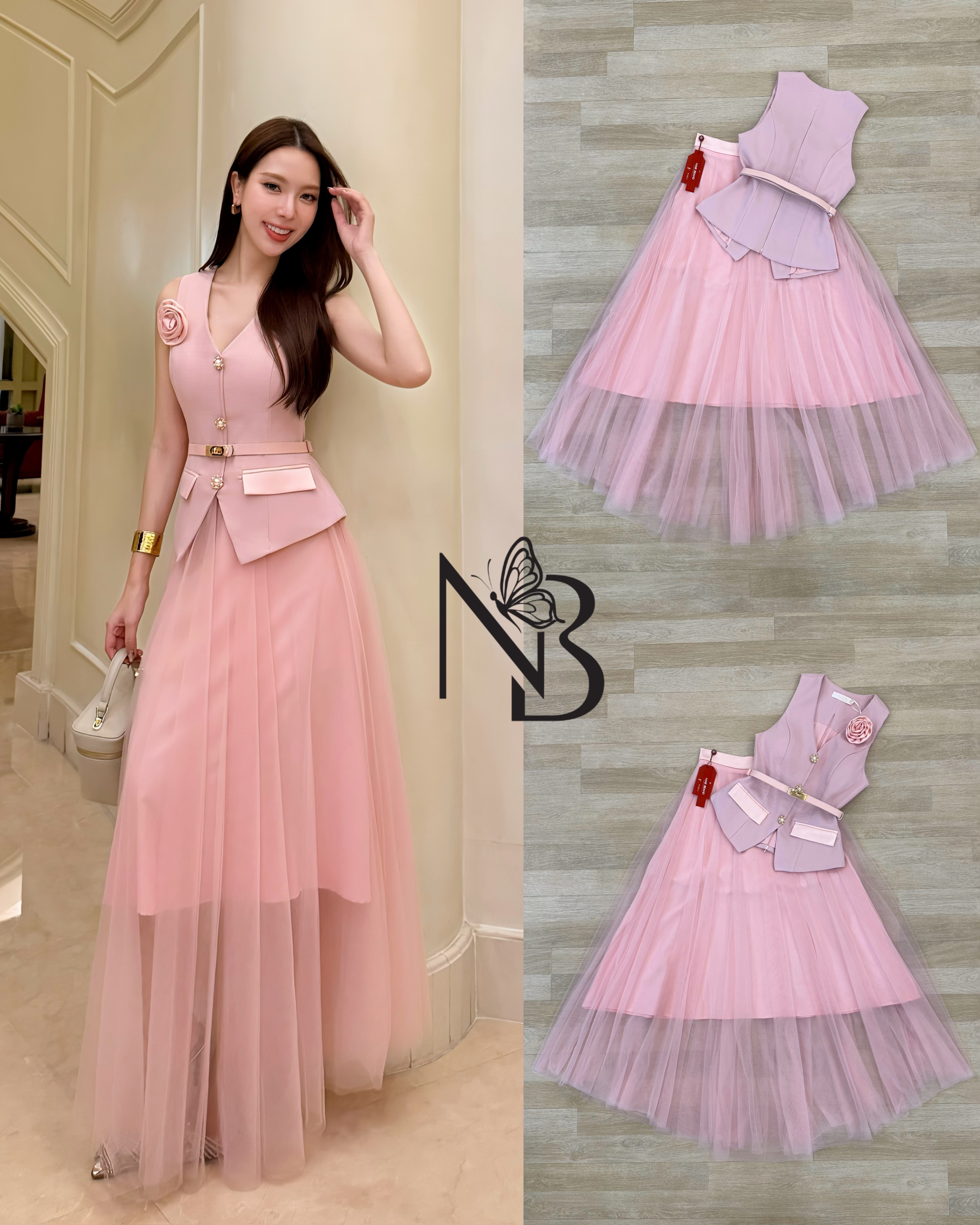 ชุดเซ็ต 2ชิ้น เสื้อแขนกุดคอวี แต่งกระดุมมุกด้านหน้า เพิ่มความโดดเด่นเรียบหรูด้วยกระเป๋า 2ข้าง ปกผ้าSATINเงาสวยหรูดูแพงไปอี๊ก พร้อมฟองน้ำและซับในอย่างดี มาคู่กับกระโปรงยาวซับทั้งตัว ซิปหลัง แถมเข็มกลัดและเข็มขัด ใส่แมทช์กันลงตัวมากๆค่ะ ห้ามพลาดนะคะ😘