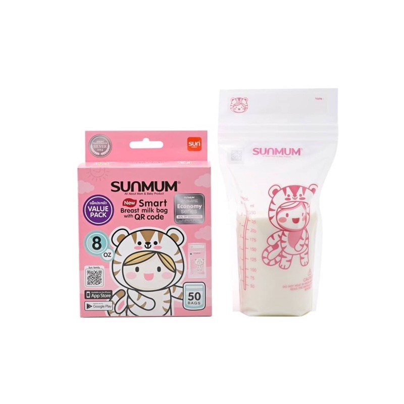 Breastmilk Storage Bags Sunmum (ซันมัม) ถุงเก็บน้ำนม ผลิตภัณฑ์เพื่อแม่และเด็ก