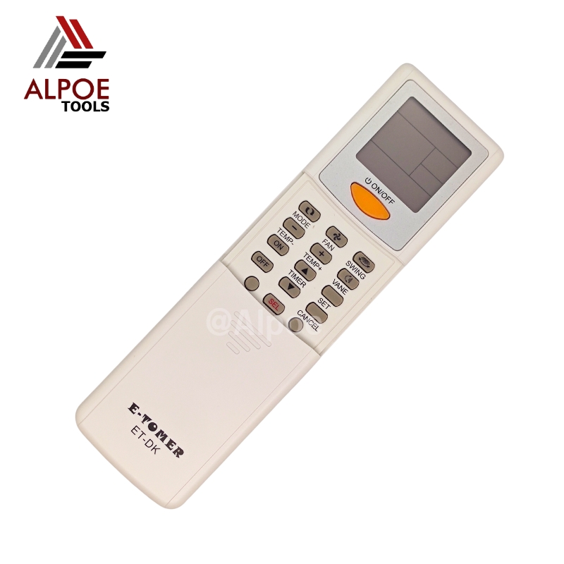 รีโมทแอร์รวม สำหรับ แอร์ Daikin รุ่น ET-DK