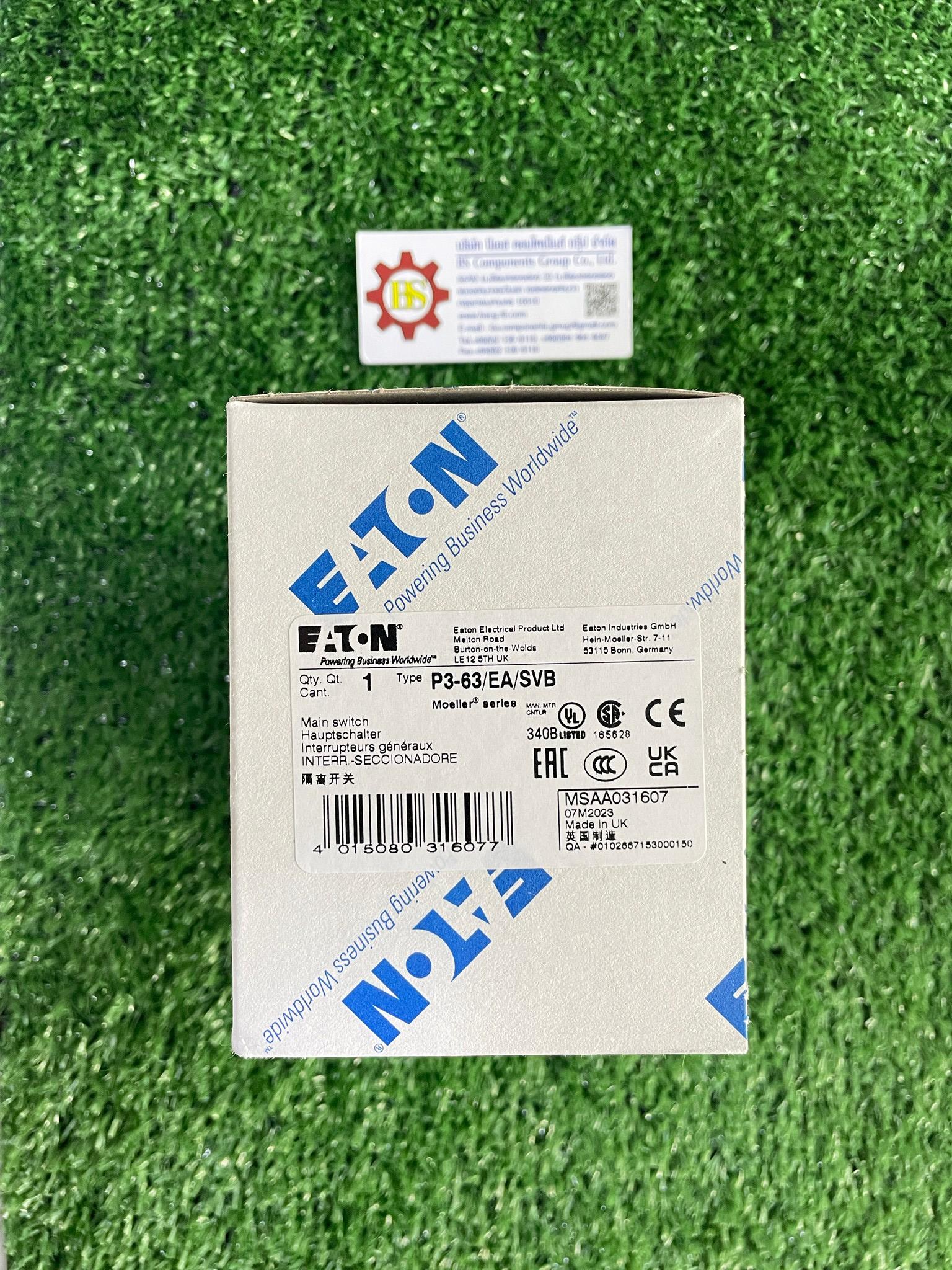 EATON : Main switch panel P3-63/EA/SVB 3P 63A