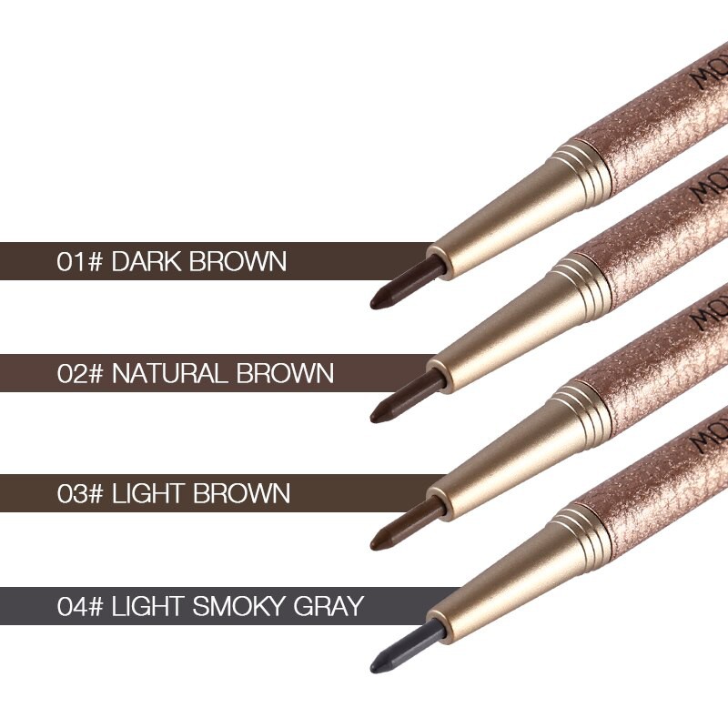 NOVO No.5146 Fashion Brow Nater โนโว ดินสอเขียนคิ้ว แบบหมุน มีแปรงปัดคิ้วในตัวพร้อมไส้ดินสอเปลี่ยน3แท่ง