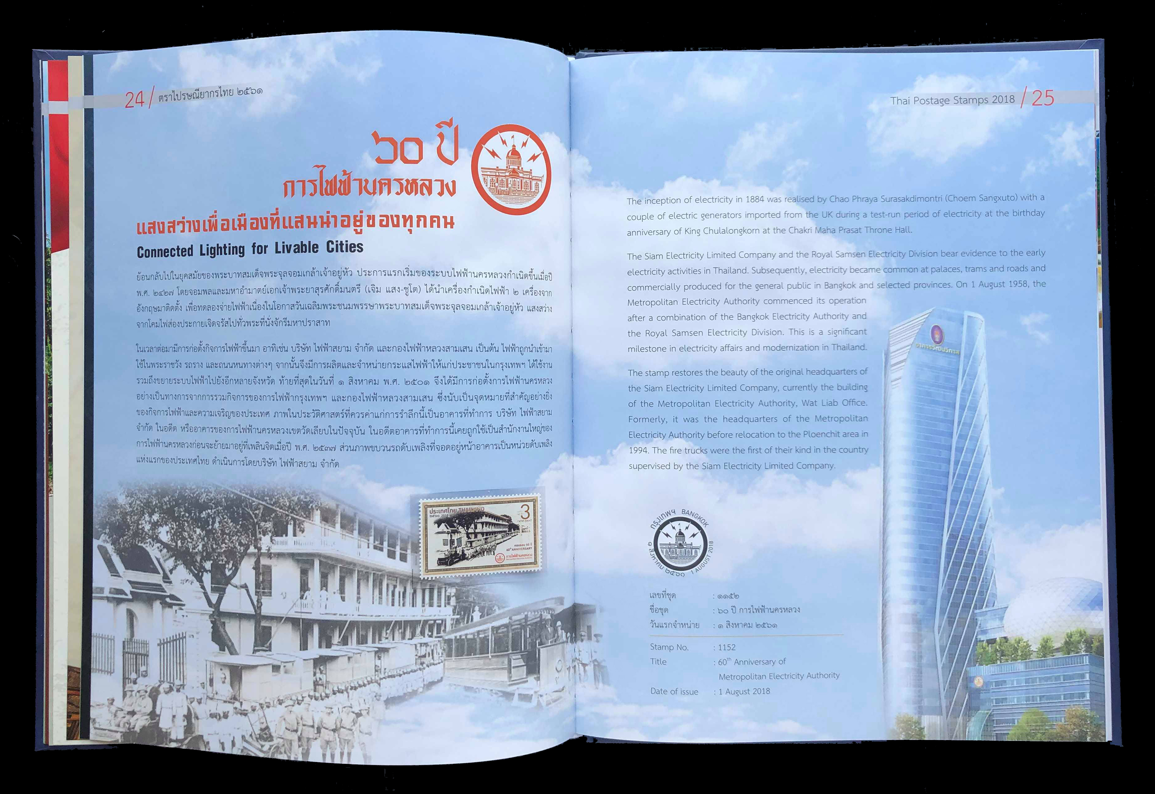 สมุดตราไปรษณียากรไทยประจำปี 2561