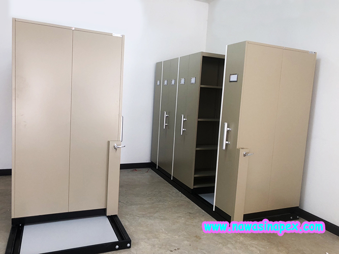 ตู้รางเลื่อน 6 ตู้ แบบมือผลัก รุ่น CPT 6T