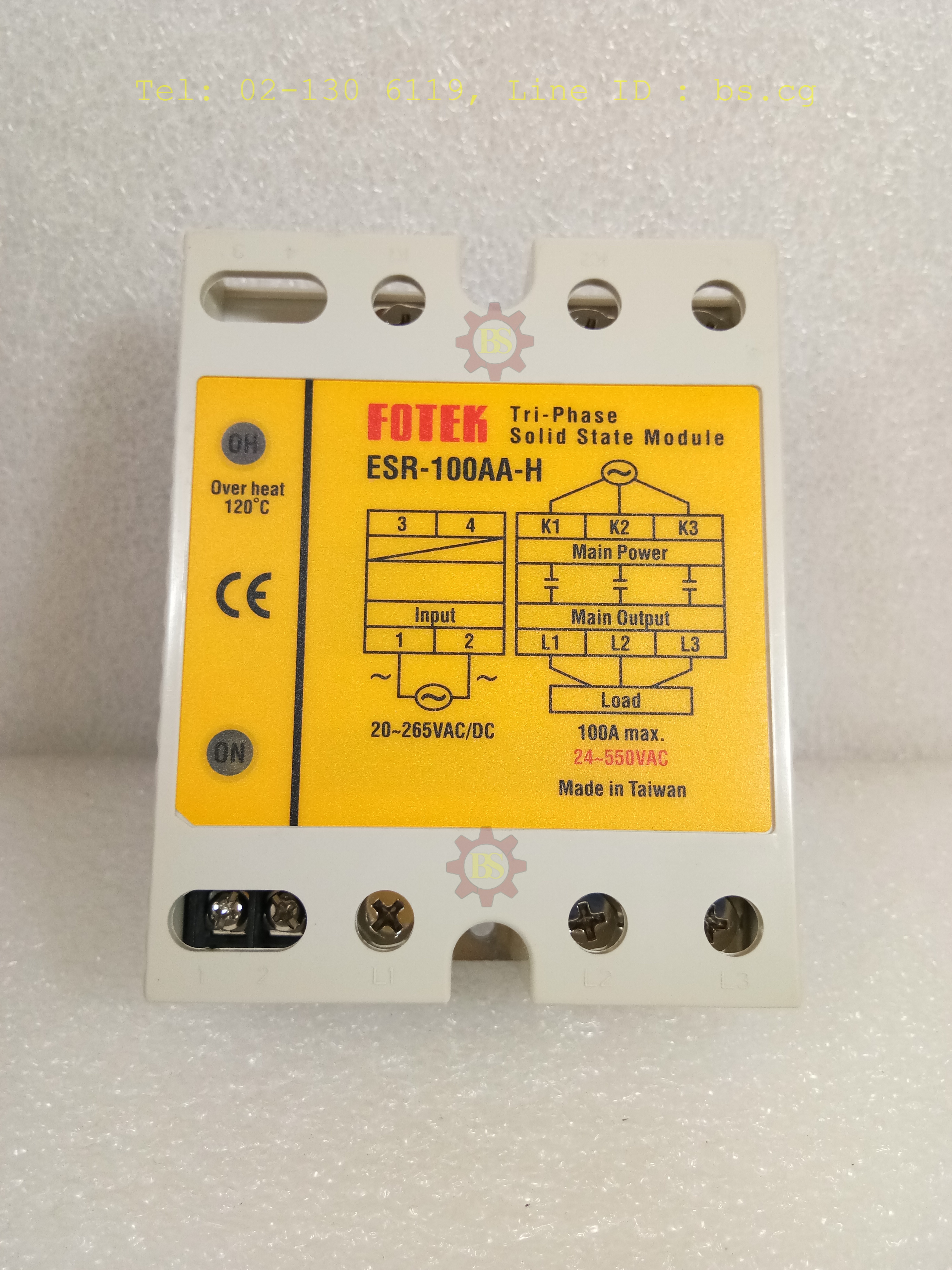 FOTEK : Solid State Module Tri-Phase ESR-100AA-H