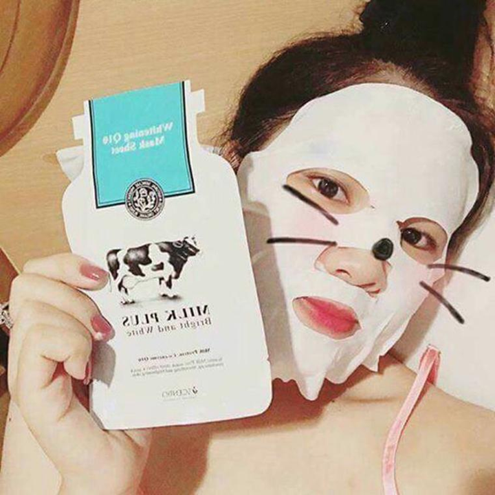 Scentio Milk Plus Bright and White Mask Sheet 1 ชิ้น มาส์กหน้านม