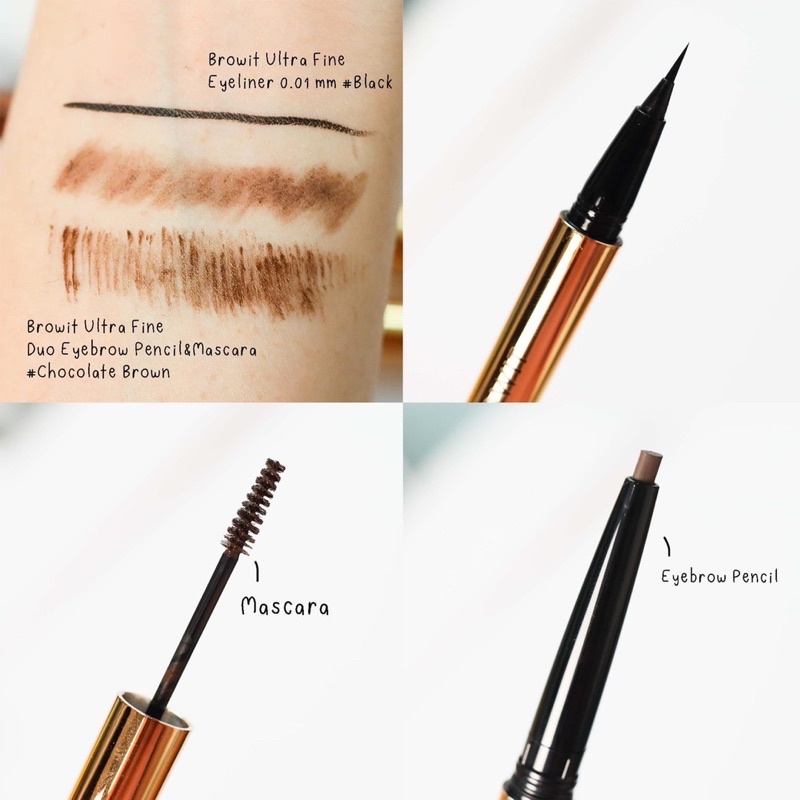 Browit Ultra Fine Duo Eyebrow Pencil & Mascara 0.16g+1.26g เขียนคิ้ว มาสคาร่า บราวอิท