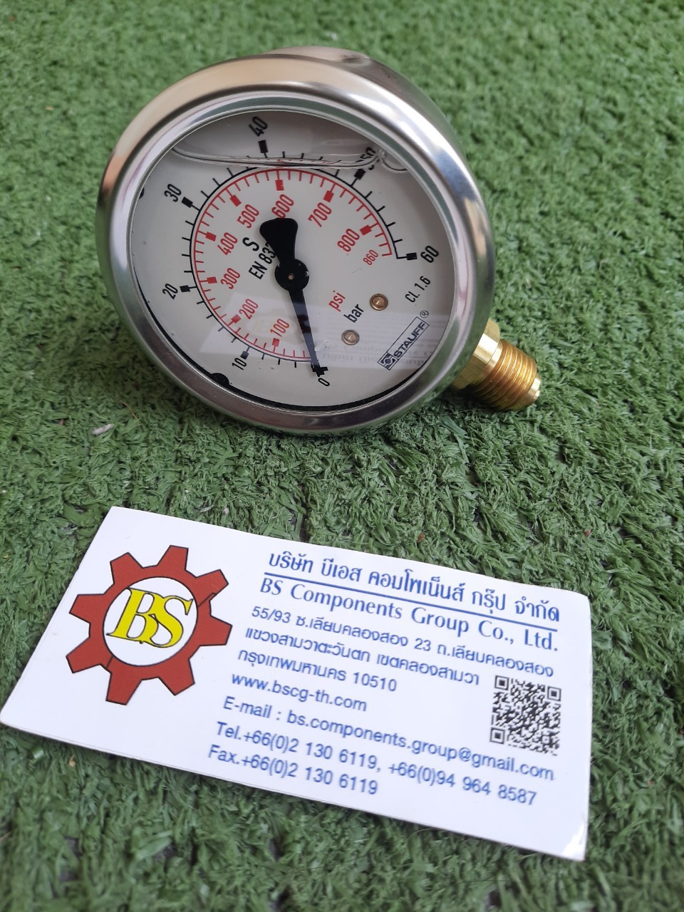 STAUFF : SPG-063-00060-01-S-B04, Pressure gauge rang 0-60 bar G1/4"