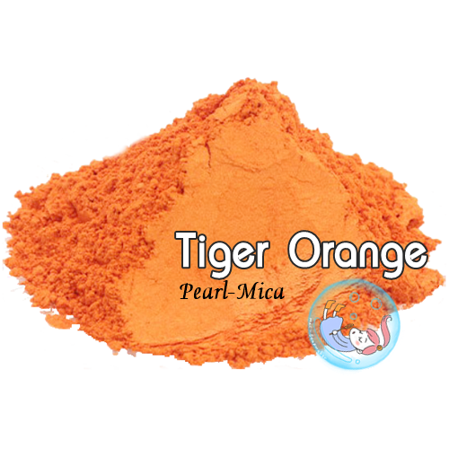 Color Orange : Tiger Orange mica pearlescent pigment/ สีส้มไทเกอร์ ประกายมุก / สีไมก้า ผงละเอียดมีประกาย