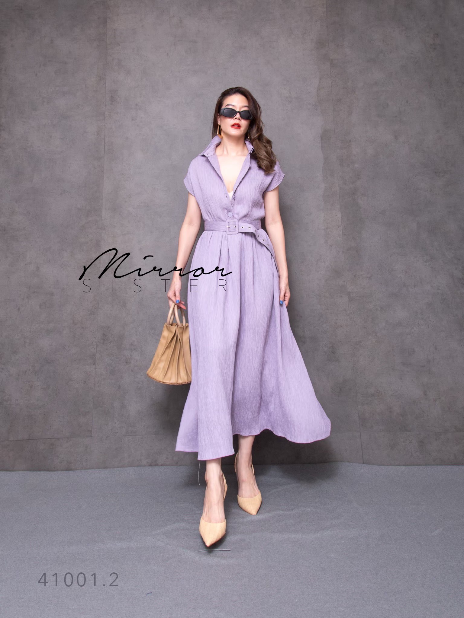 MiRRoRSiSTER's Sasa DReSS•• เดรสเชิ้ตแขนสั้น ใส่สวยง่ายeasywear แพทเทรินสวย ช่วงบนเป็นคอปกเชิ้ต มีก