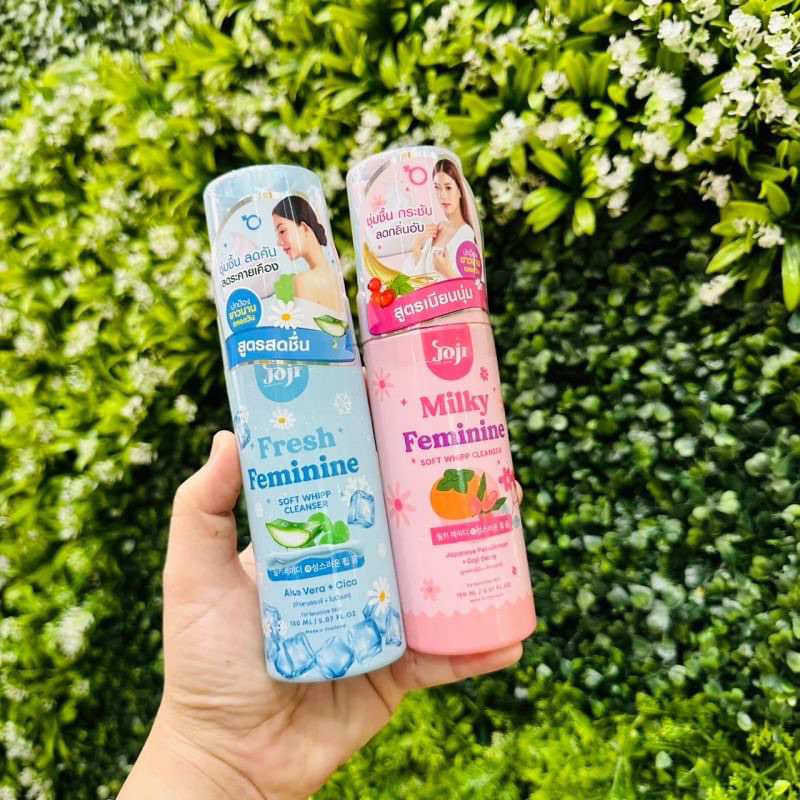 ผลิตภัณฑ์ทำความความสะอาดจุดซ่อนเร้น สูตรอ่อนโยน ฟองเนียนนุ่ม Joji Feminine Soft Whipp Cleanser 150ml