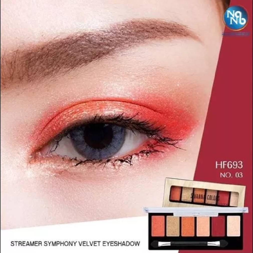 Sivanna Colors Streamer Symphony Velvet Eyeshadow HF693 ซีเวียน่า อายแชโดว์พาเลท อายแชโดว์ เนื้อครีม