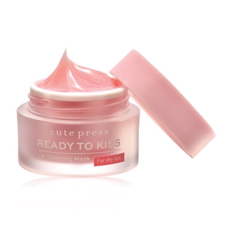 Cute Press Ready To Kiss Lip Sleeping Mask 15g มาส์กบำรุงริมฝีปาก ลิป สลิปปิ้ง มาส์ก