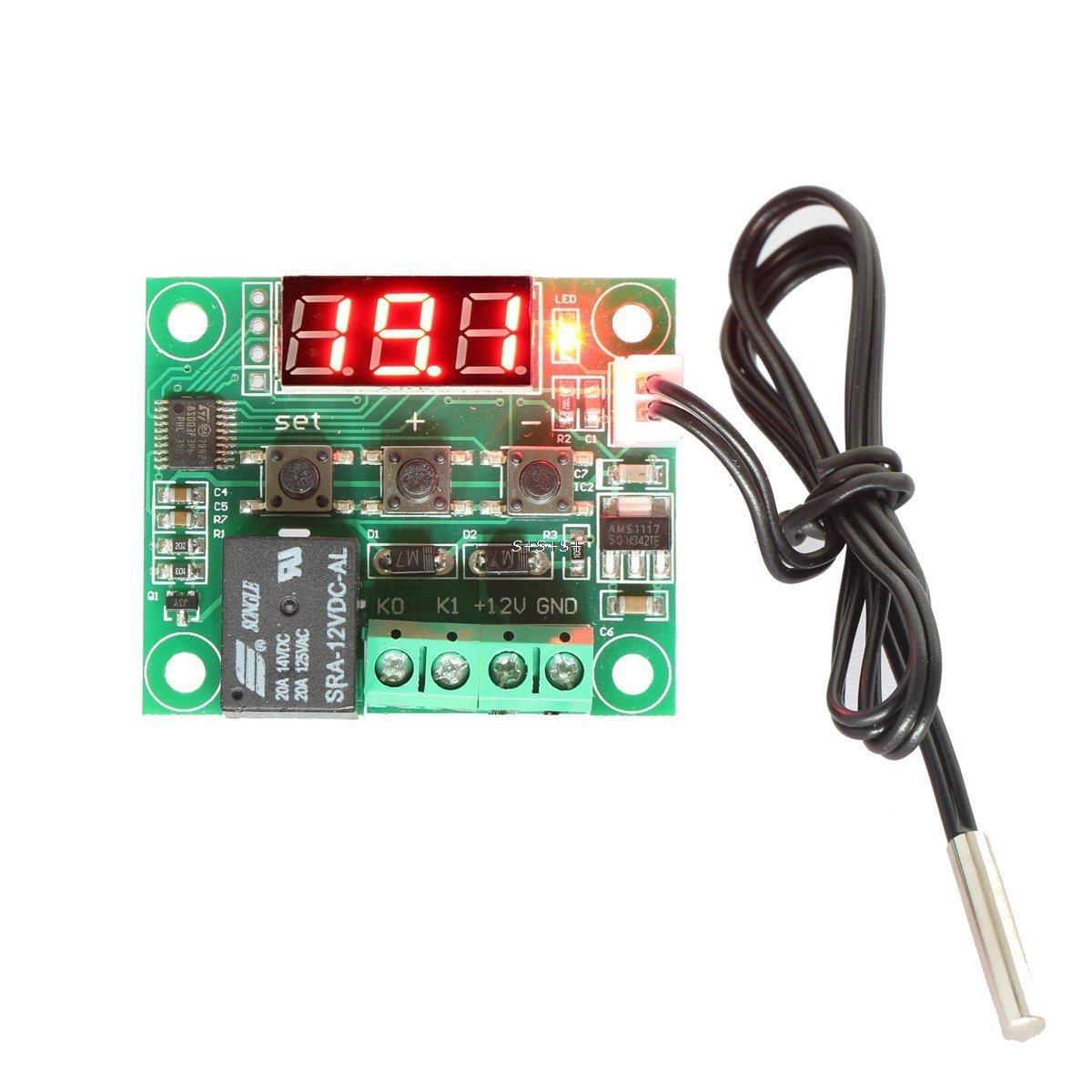 W1209 XH-W1209 (ของแท้) Digital Cool/Heat บอร์ดควบคุม เปิด/ปิด ตามอุณหภูมิ