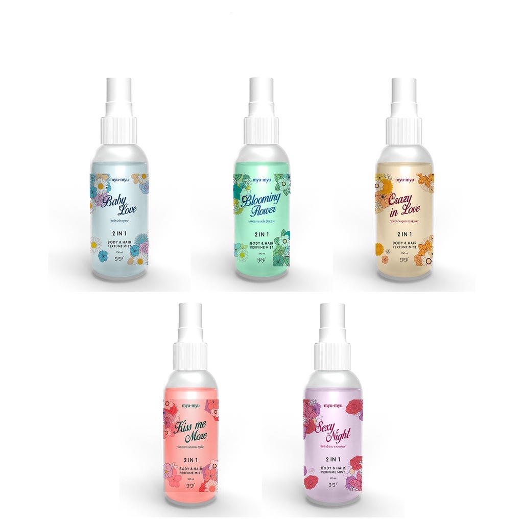 MYU-MYU HAIR & BODY MIST 100 ml มิว-มิว แฮร์ แอนด์ บอดี้ มิสท์ สเปรย์น้ำหอม