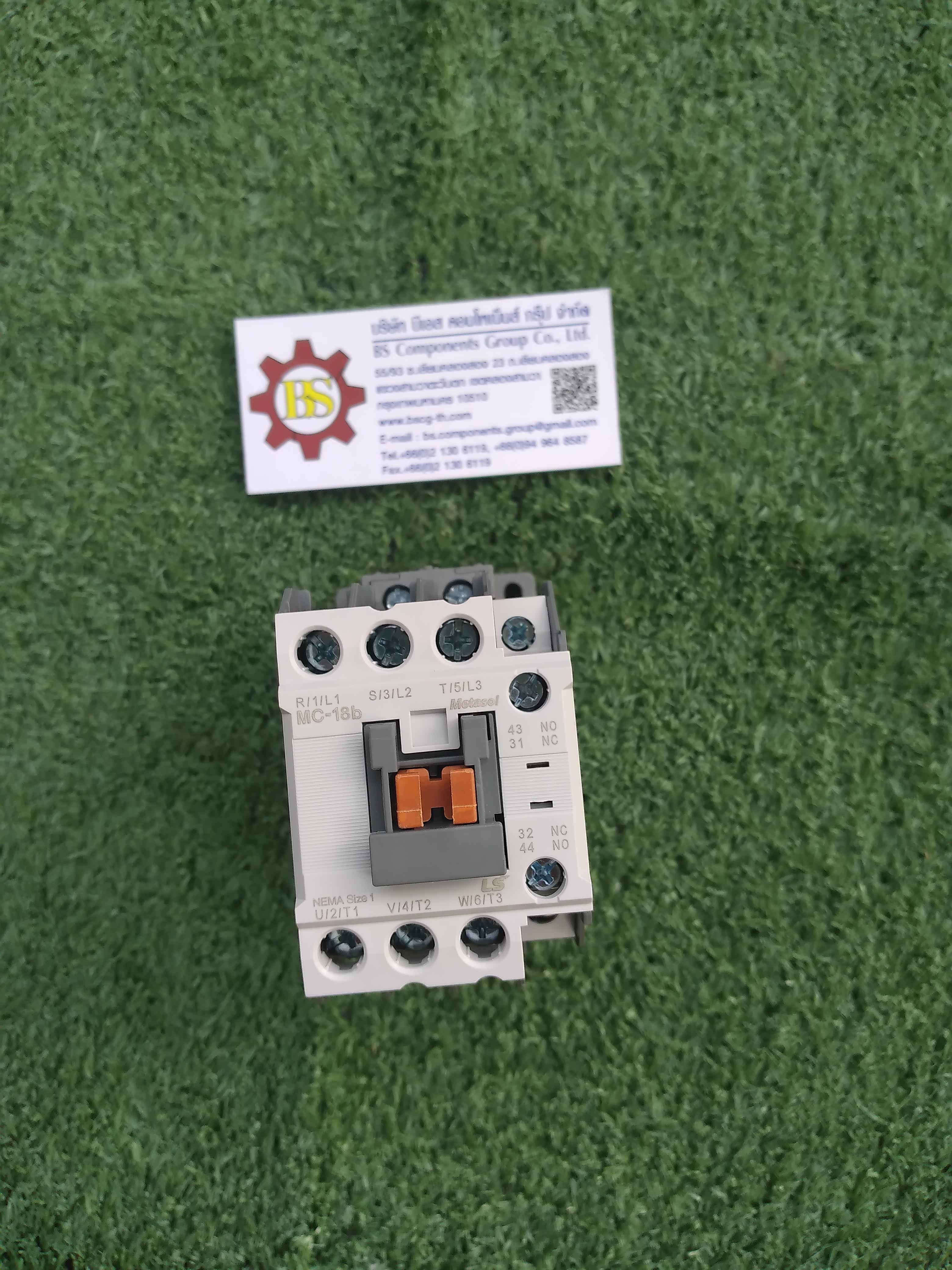 LS Metasol : Magnetic Contactor MC-18b 3P 7.5kW Coil 220 Vac Auxiliary contact 1NO+1NC