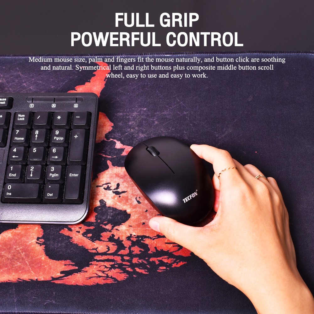 TF191 TECFON MOUSE OPTICAL USB TF-191 MO-TF-WL-191WH