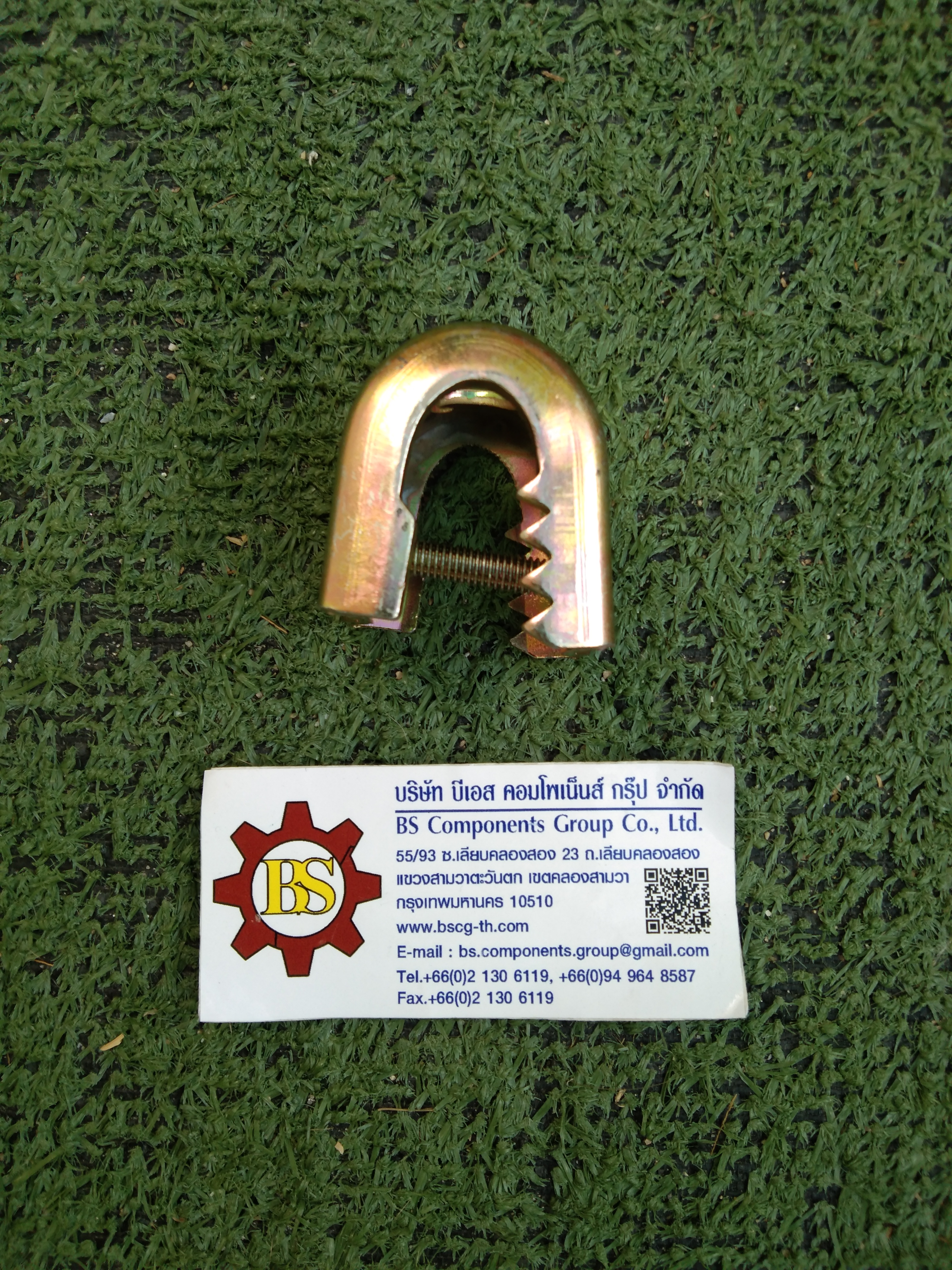 แคล้มฟันจระเข้ เบอร์ 1 ชุบรุ้ง (beam clamp) 1-16mm.