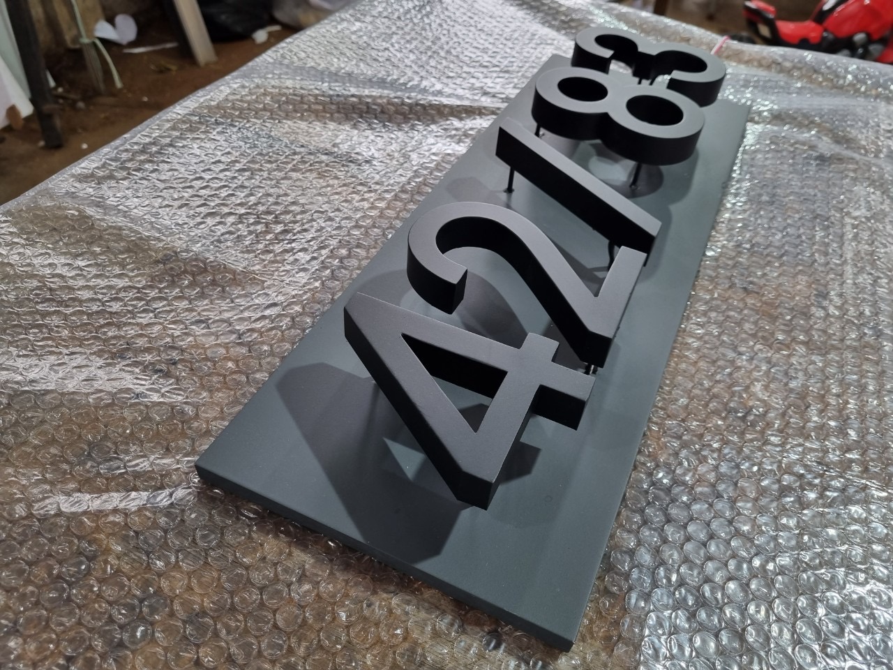 #ป้ายบ้านเลขที่ไฟออกหลัง