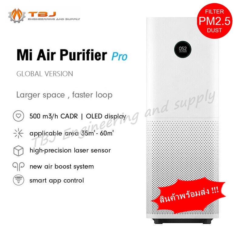 เครื่องฟอกอากาศ XIAOMI Mi Air Purifier Pro GB กรองฝุ่น PM 2.5 (Global Version)