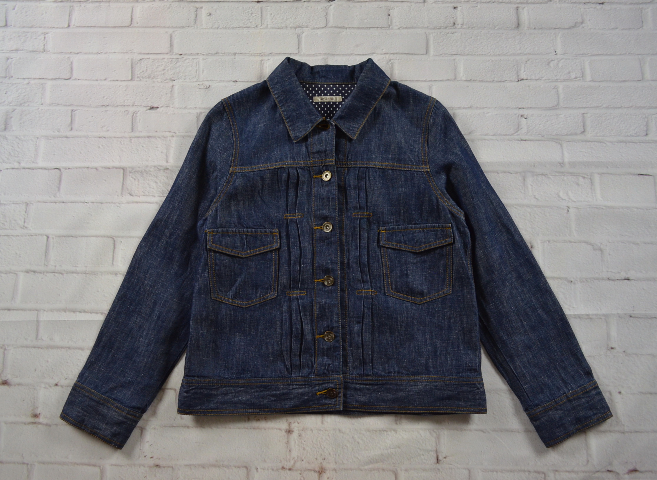 Simplieite อกจริง36' (S) เสื้อแจ็คเก็ตยีนส์ เสื้อยีนส์แขนยาวหญิงชาย เนื้อผ้ายีนส์เบาบางใส่สบาย