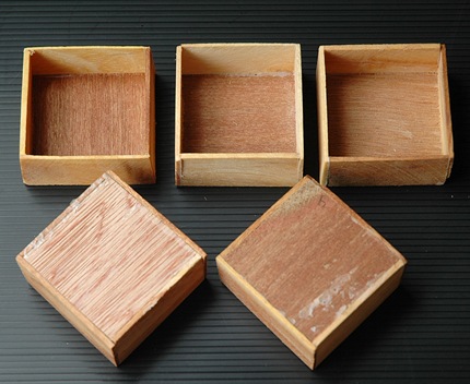 กล่องไม้ขนาดเล็ก 5x5