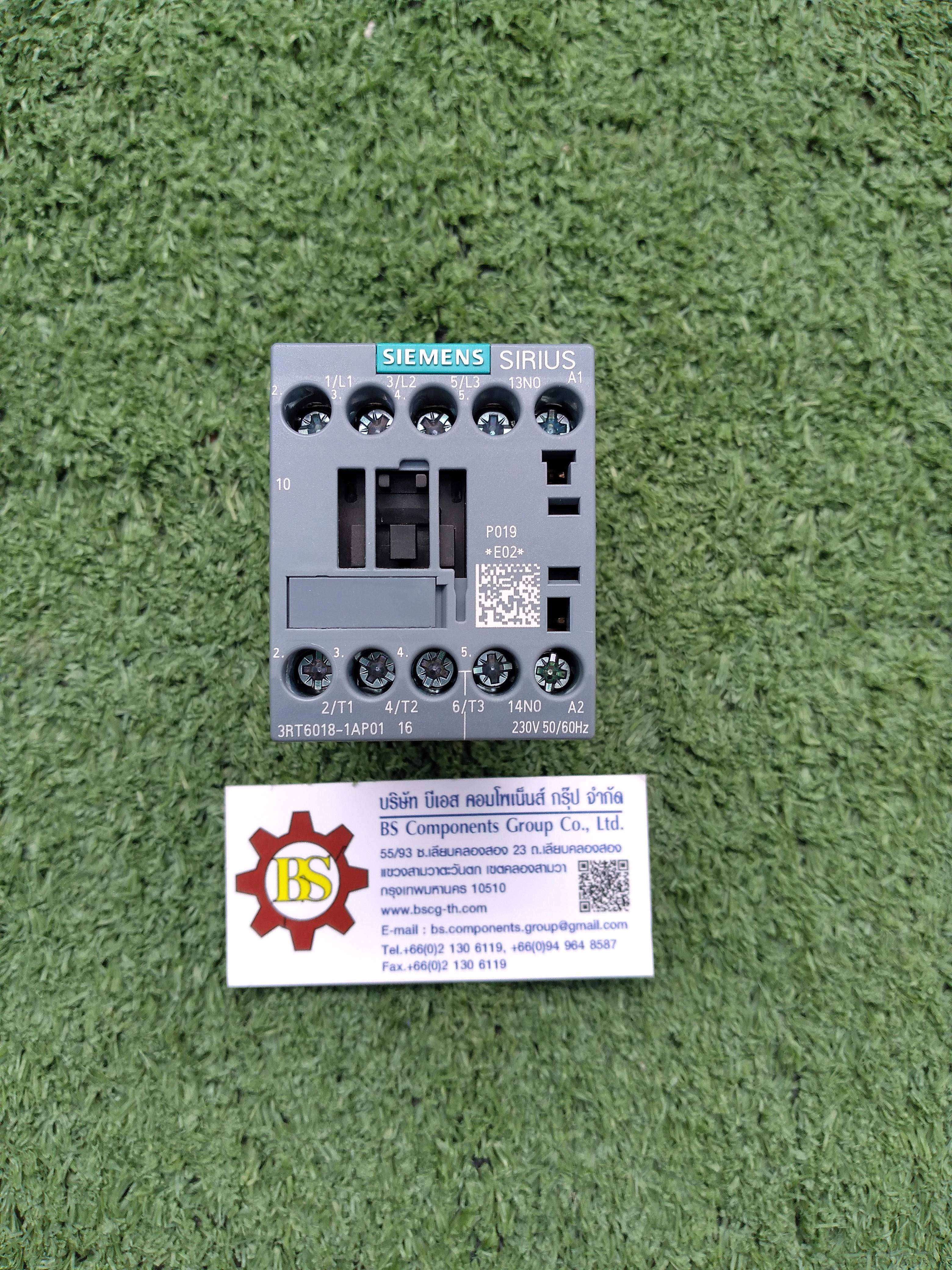 SIEMENS : 3RT6018-1AP01 Contactor AC 230 V 50/60 HZ AC3 7.5 kW 400V