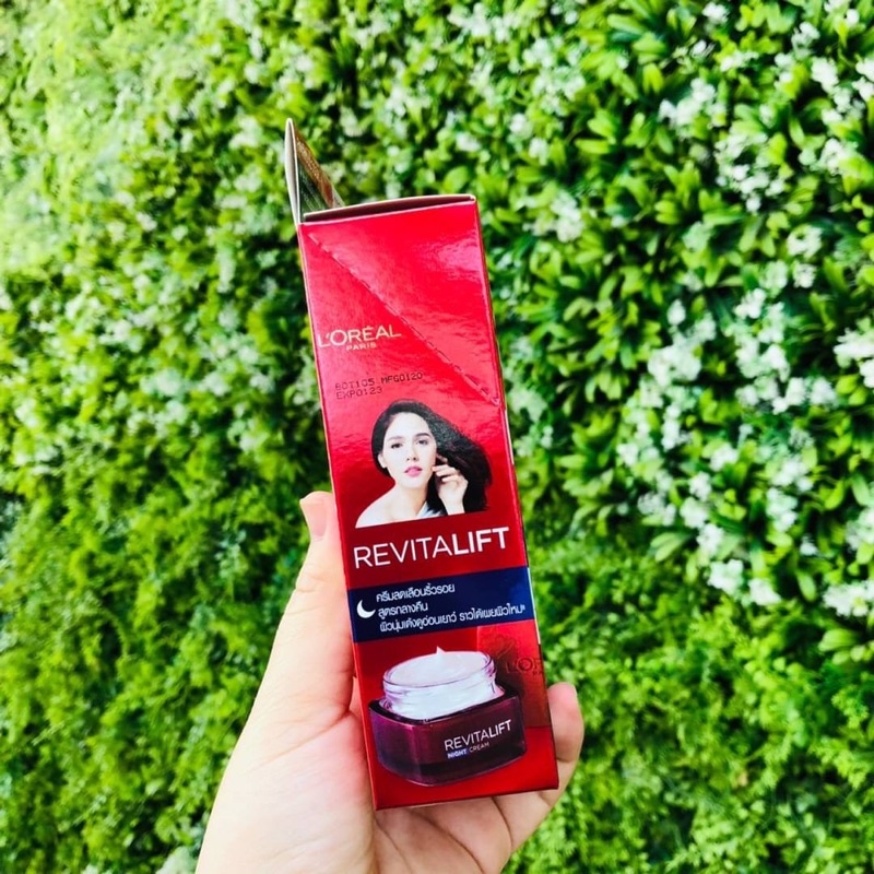 L'oreal Paris Revitalift Night Cream 7ml *6ซอง ลอรีอัล รีไวทัลลิฟท์ ไนท์ครีม ครีมบำรุงผิวหน้า