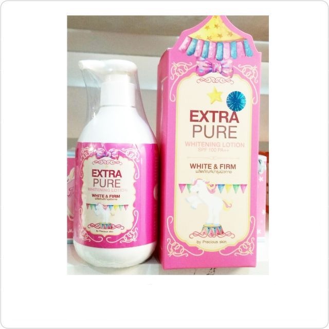 Precious Skin Extra Gluta Pure Whitening Lotion 300ml โลชั่นบำรุงผิว