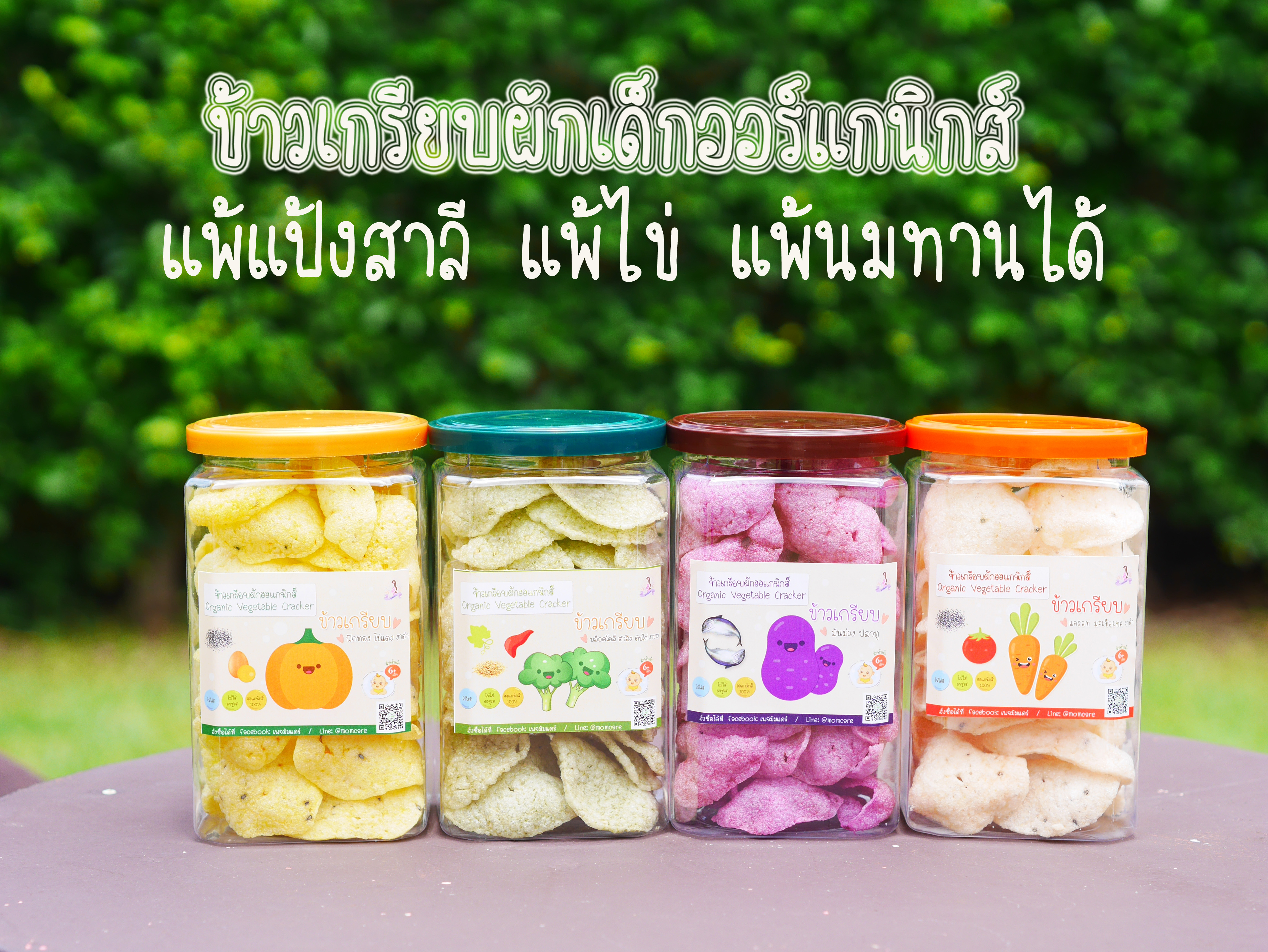 ข้าวเกรียบผักออแกนิกส์ พร้อมทาน ไม่มีไขมันทรานส์ ....สำหรับเด็กๆที่ทานผักยาก...ได้ประโยชน์เต็มๆ...