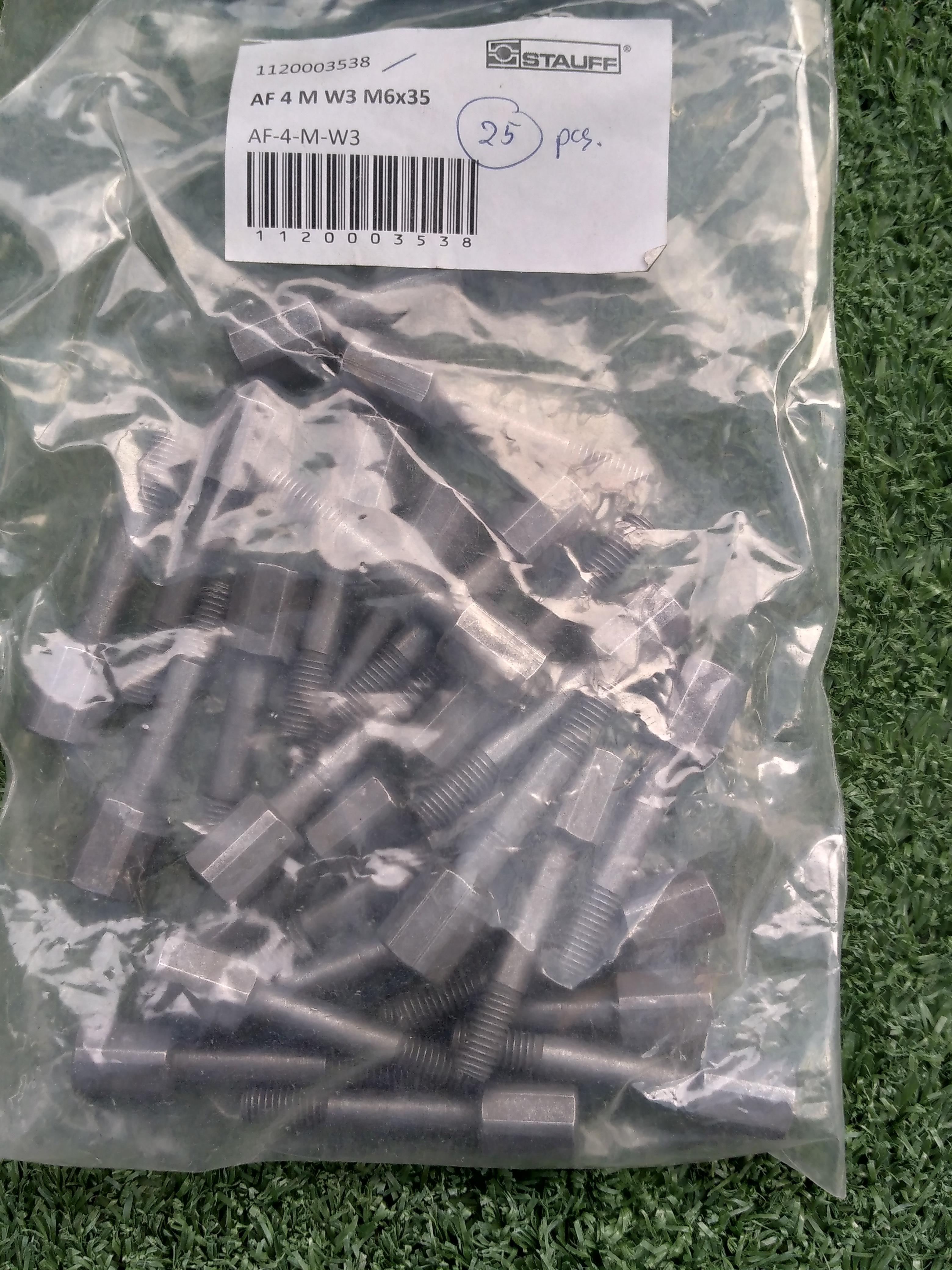 STAUFF : AF-4-M-W3 : Stacking Bolt Gr.4 (AF-1/1a/1D-M-W3),Carbon Steel with Zinc/nickel-plated