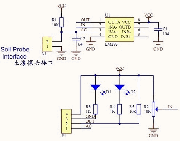 เซนเซอร์วัดความชื้นในดิน Soil Hygrometer Humidity Detection Module Moisture Water Sensor for Arduino