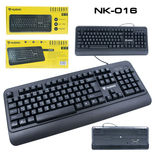 NUBWO NK016 NUWBO ORDINARY KEYBOARD USB 104KEY KB-UB-NW-016BK