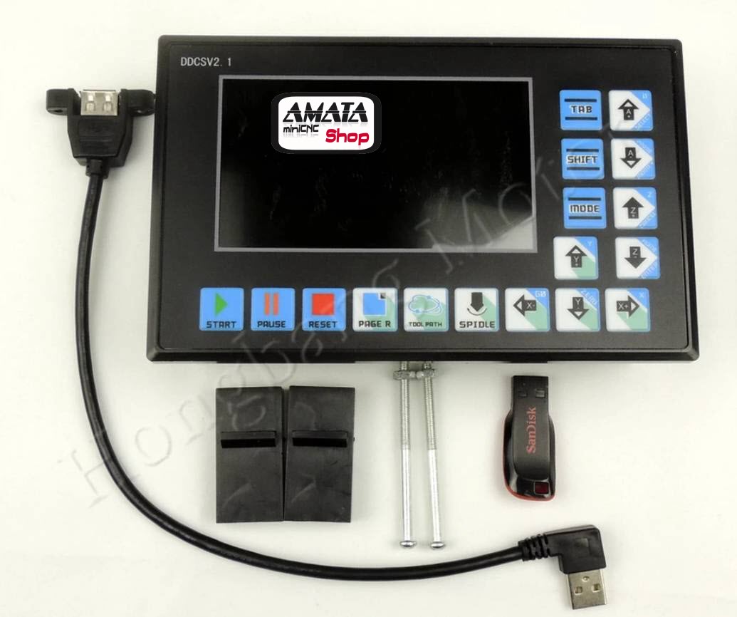 DDCSV 2.1 MACH3 Offline Standalone 4 Axis+USB Cable + Flash Drive + Manual Disc