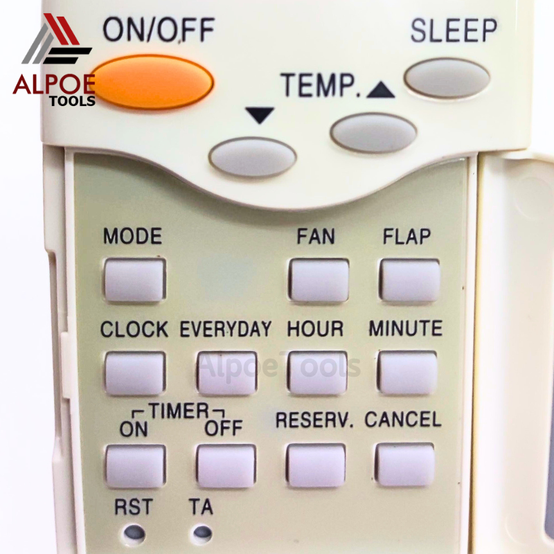 รีโมทแอร์ ยี่ห้อ Carrier ฝาพับ รุ่น RFL-0601EHL