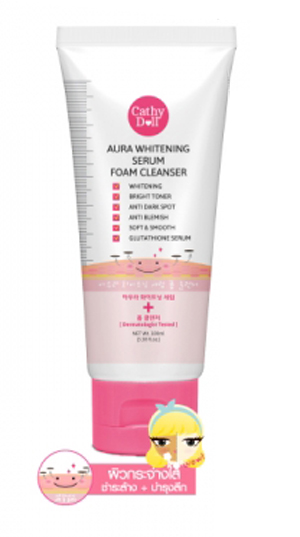 Cathy Doll Aura Whitening Serum Foam Cleanser 6 ml x 12 Pcs.