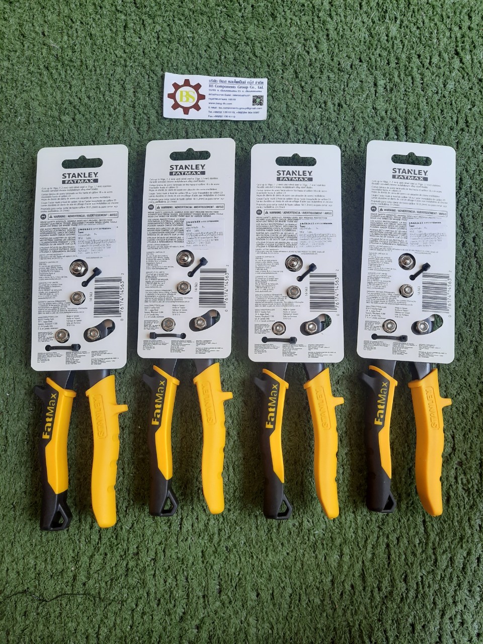 STANLEY : กรรไกรตัดสังกะสี (เหล็ก) 14-563 ตัดตรง 10"