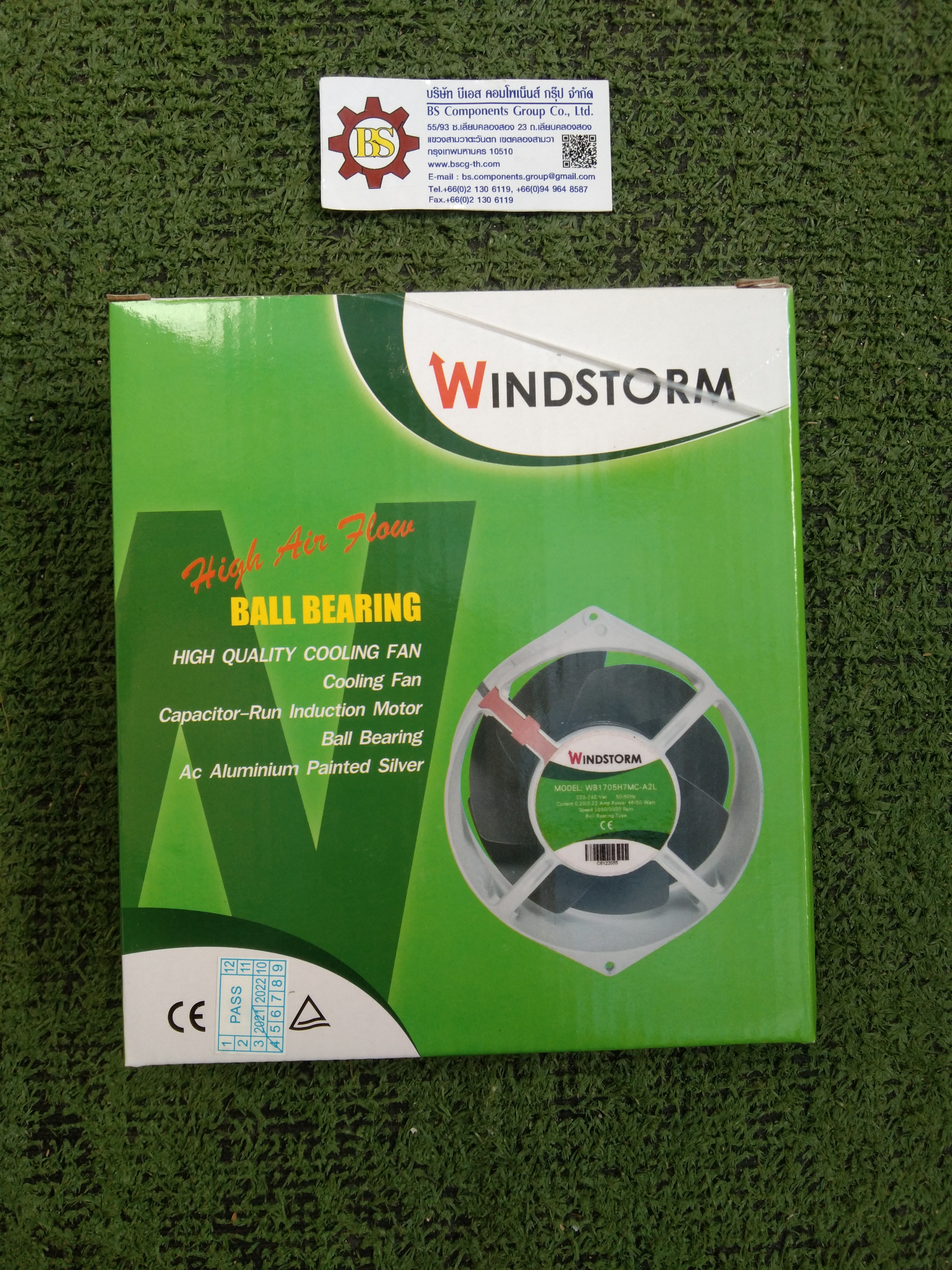 WINDSTORM: พัดลม WB1705H7MC-A2LG 6" 200-240VAC
